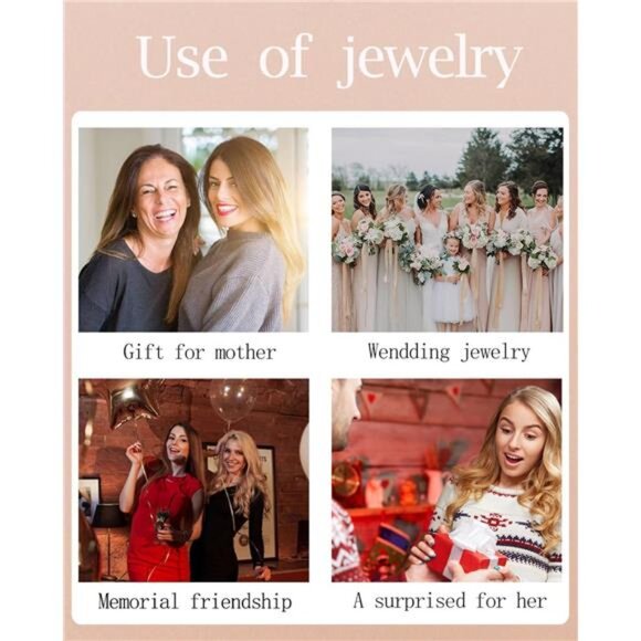 Teardrop Jewelry Set Women Crystal Necklace Earrings Sterling Silver Wedding Pro - Picture 5 of 7